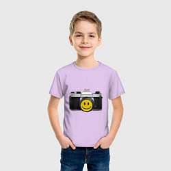 Футболка хлопковая детская Фото-smile, цвет: лаванда — фото 2