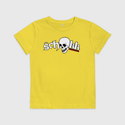 Футболка хлопковая детская Schokk, цвет: желтый