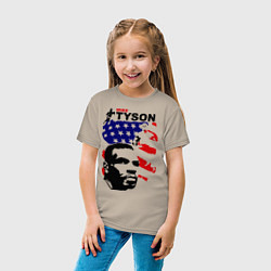 Футболка хлопковая детская Mike Tyson: USA Boxing, цвет: миндальный — фото 2
