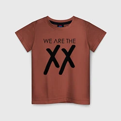 Футболка хлопковая детская We are the XX, цвет: кирпичный