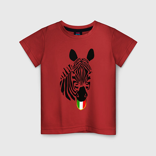 Детская футболка Juventus Zebra / Красный – фото 1