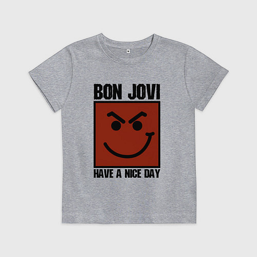 Детская футболка Bon Jovi: Have a nice day / Меланж – фото 1