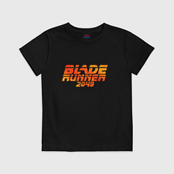 Футболка хлопковая детская Blade Runner 2049, цвет: черный