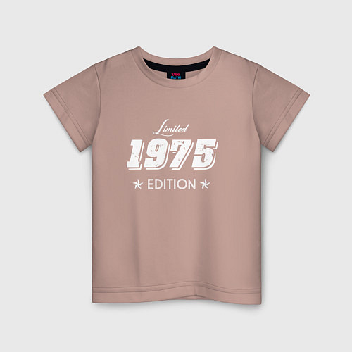 Детская футболка Limited Edition 1975 / Пыльно-розовый – фото 1