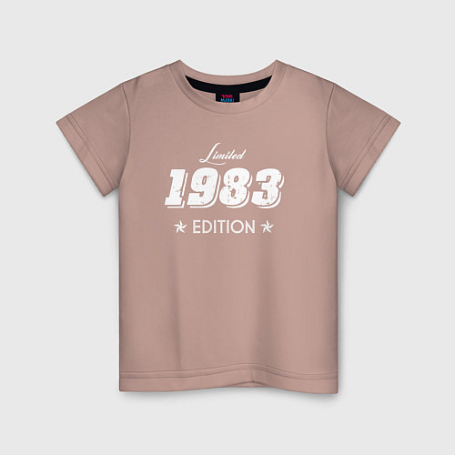 Детская футболка Limited Edition 1983 / Пыльно-розовый – фото 1