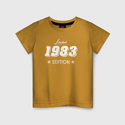 Футболка хлопковая детская Limited Edition 1983, цвет: горчичный