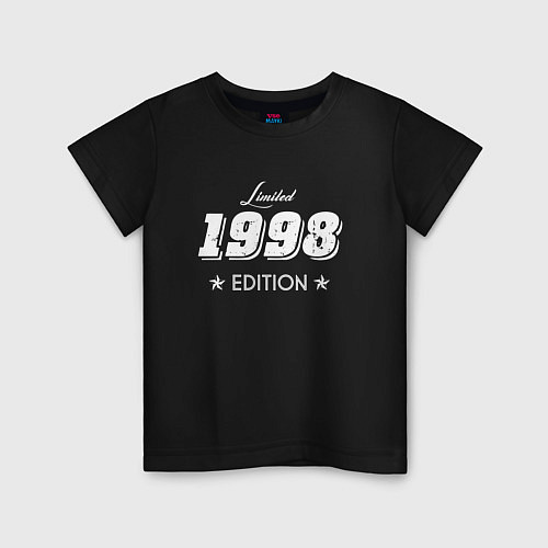 Детская футболка Limited Edition 1998 / Черный – фото 1