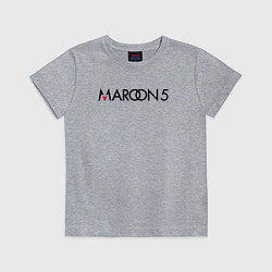 Футболка хлопковая детская Maroon 5, цвет: меланж