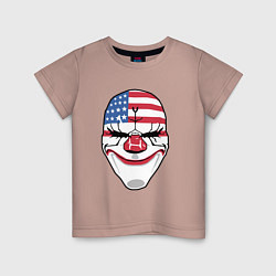 Футболка хлопковая детская American Mask, цвет: пыльно-розовый