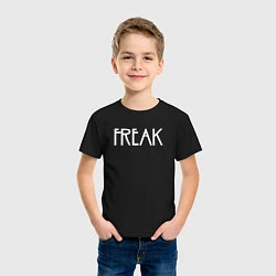 Футболка хлопковая детская Freak, цвет: черный — фото 2
