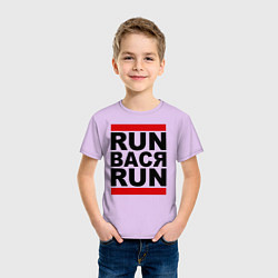 Футболка хлопковая детская Run Вася Run, цвет: лаванда — фото 2