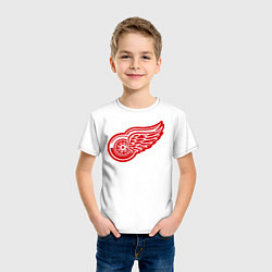 Футболка хлопковая детская Detroit Red Wings: Pavel Datsyuk, цвет: белый — фото 2