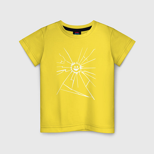 Детская футболка Mirror Smile / Желтый – фото 1