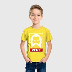 Футболка хлопковая детская Zeus Poster, цвет: желтый — фото 2