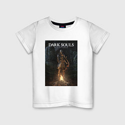 Футболка хлопковая детская Dark Souls: Remastered, цвет: белый