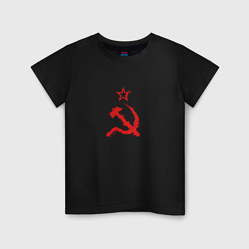 Детская футболка Atomic Heart: СССР / Черный – фото 1