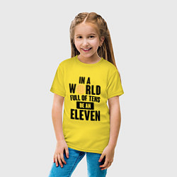 Футболка хлопковая детская Be A Eleven, цвет: желтый — фото 2