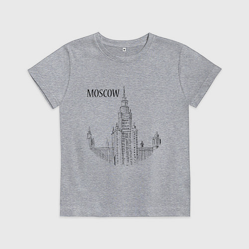 Детская футболка Moscow MSU / Меланж – фото 1