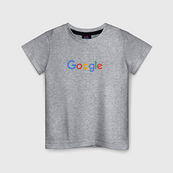 Футболка хлопковая детская Google, цвет: меланж