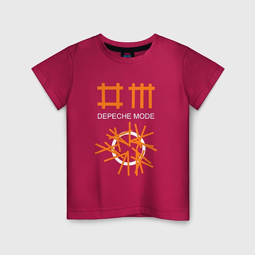 Детская футболка Depeche Mode: Orange Lines / Маджента – фото 1