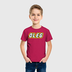 Футболка хлопковая детская Oleg, цвет: маджента — фото 2
