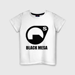 Футболка хлопковая детская HL: Black mesa, цвет: белый