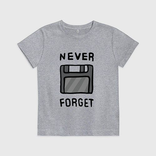 Детская футболка Never Forget / Меланж – фото 1
