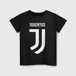 Футболка хлопковая детская FC Juventus, цвет: черный