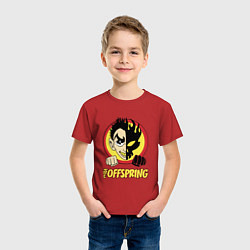Футболка хлопковая детская The Offspring Boy, цвет: красный — фото 2