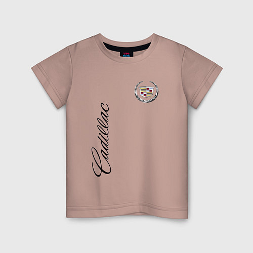 Детская футболка Cadillac / Пыльно-розовый – фото 1