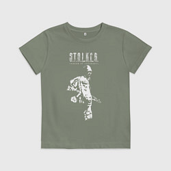 Футболка хлопковая детская STALKER: Shadow of Chernobyl, цвет: авокадо