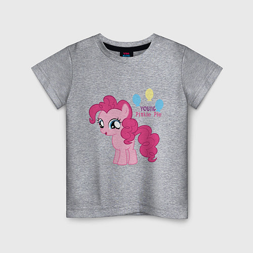 Детская футболка Young Pinkie Pie / Меланж – фото 1