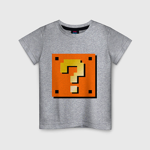 Детская футболка Mario box / Меланж – фото 1