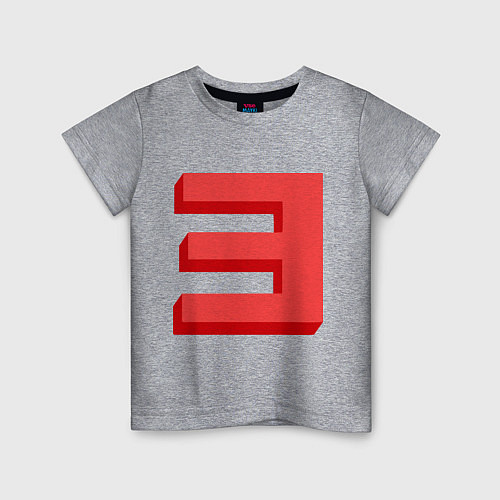 Детская футболка Eminem: Big E / Меланж – фото 1