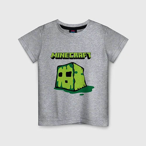 Детская футболка Minecraft Creeper / Меланж – фото 1