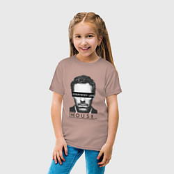 Футболка хлопковая детская Everyboy Lies, цвет: пыльно-розовый — фото 2