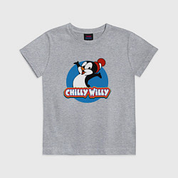 Футболка хлопковая детская Chilly Willy, цвет: меланж