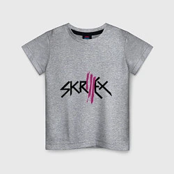 Футболка хлопковая детская Skrillex: violet, цвет: меланж