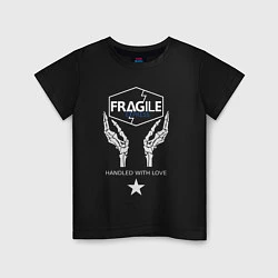 Футболка хлопковая детская Fragile Express, цвет: черный