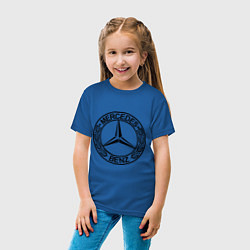Футболка хлопковая детская Mercedes-Benz, цвет: синий — фото 2