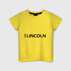 Футболка хлопковая детская Lincoln, цвет: желтый