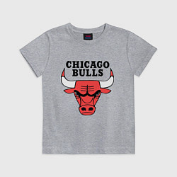 Футболка хлопковая детская Chicago Bulls, цвет: меланж