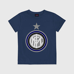 Футболка хлопковая детская Inter FC, цвет: тёмно-синий
