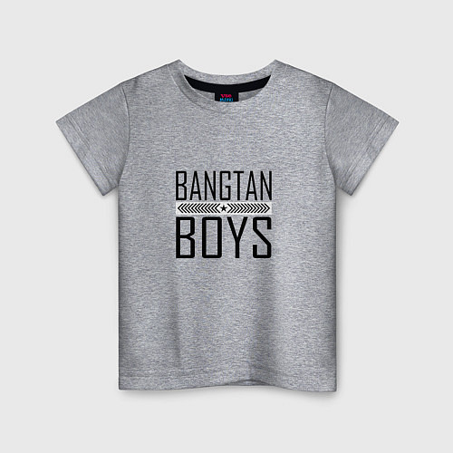 Детская футболка BANGTAN BOYS / Меланж – фото 1