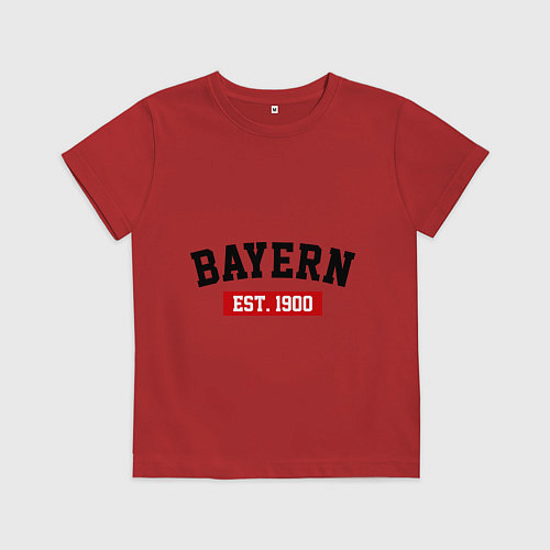 Детская футболка FC Bayern Est. 1900 / Красный – фото 1