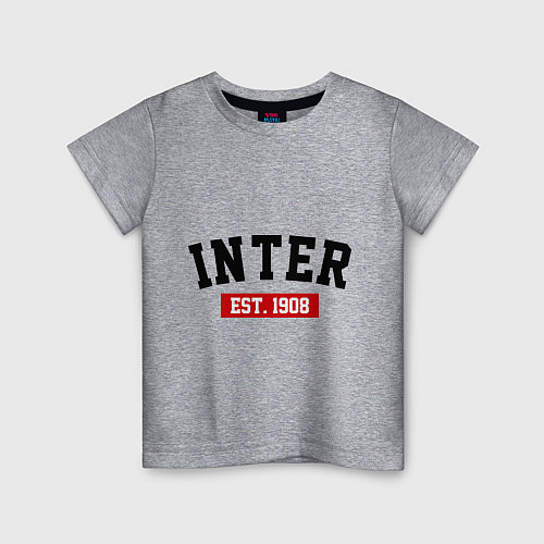 Детская футболка FC Inter Est. 1908 / Меланж – фото 1