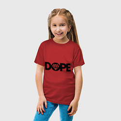 Футболка хлопковая детская Dope Diamond, цвет: красный — фото 2