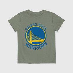 Футболка хлопковая детская Golden state Warriors, цвет: авокадо