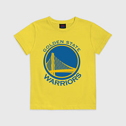 Футболка хлопковая детская Golden state Warriors, цвет: желтый