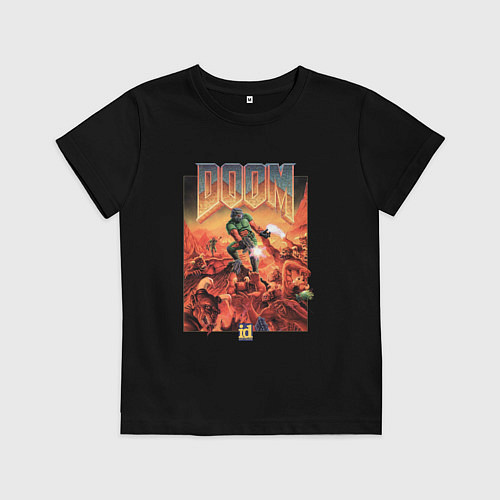 Детская футболка DOOM id / Черный – фото 1